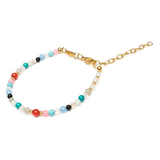 Women's Mini Beaded Bracelet - Pearl and Vintage Glass Beads Nialaya ONESIZE showroom.pl