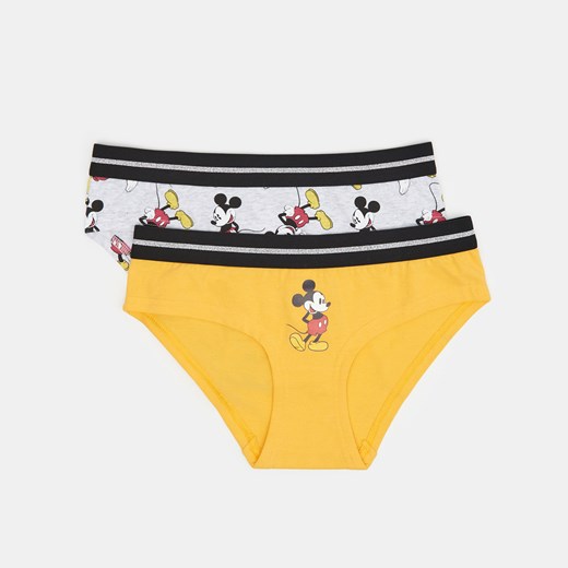 Sinsay - 2 pack majtek Mickey Mouse - Żółty Sinsay S Sinsay