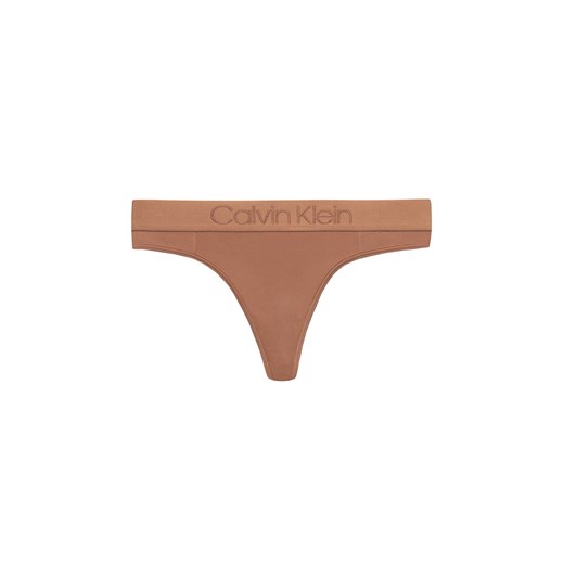 CALVIN KLEIN UNDERWEAR STRINGI THONG Beżowy L Calvin Klein Underwear L okazyjna cena Mont Brand
