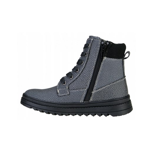 Buty zimowe dziecięce szare 4F na rzepy 
