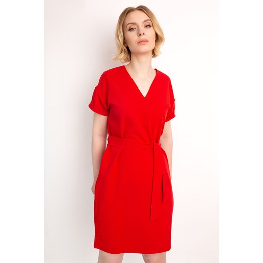 Sukienka True Color By Ann Bogel z krótkimi rękawami czerwona 