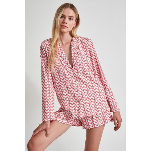 Trendyol Printed Knitted Pyjamas Kit Trendyol L Factcool