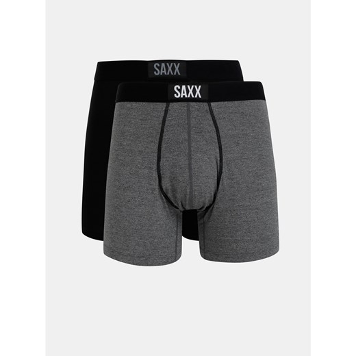 Set of two boxershorses in black and grey SAXX Saxx S Factcool