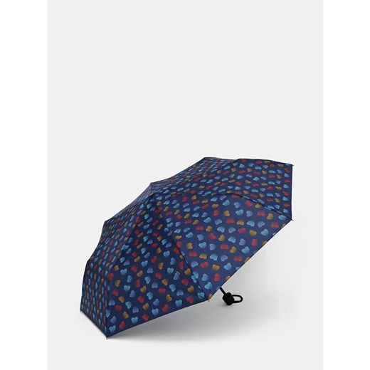 Dark Blue Patterned Folding Umbrella Doppler Doppler One size Factcool