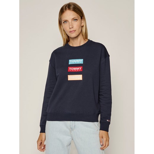 Tommy Jeans Bluza Tjm Modern Logo DW0DW07969 Granatowy Regular Fit Tommy Jeans M wyprzedaż MODIVO