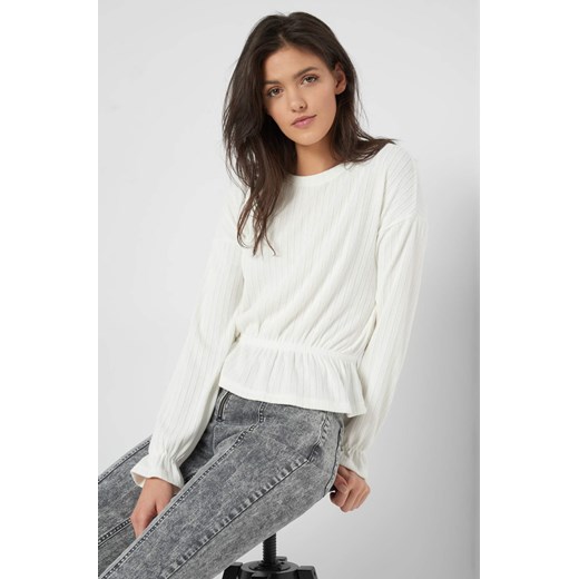 Prążkowany sweter z baskinką XL orsay.com