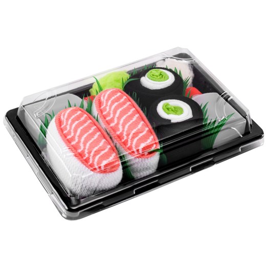 Sushi Socks Box 2 pary - łosoś, maki ogórek EUR 36 - 40 36 - 40 ZOOKSY