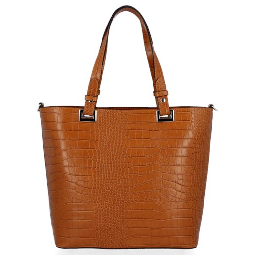 Shopper bag Vittoria Gotti mieszcząca a6 elegancka z tłoczeniem 