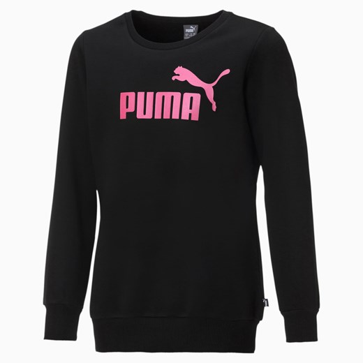 PUMA Crew Neck Fleece Girls' Sweater, Czarny, rozmiar 92, Odzież Puma 152 PUMA EU