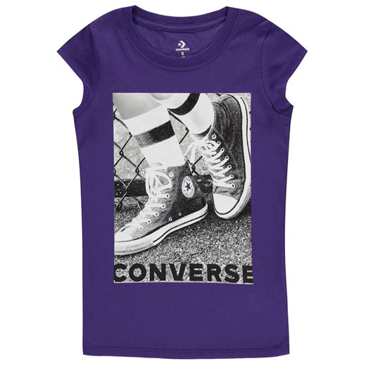 Converse Photograph T-Shirt Junior Girls Converse 12-13 Y Factcool