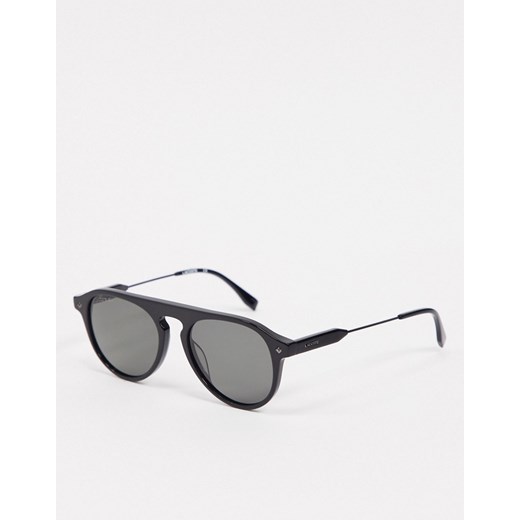 Lacoste – Czarne okulary przeciwsłoneczne z owalnymi oprawkami-Czarny Lacoste No Size wyprzedaż Asos Poland