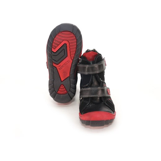 Buty zimowe dziecięce czarne Kornecki trzewiki na rzepy 