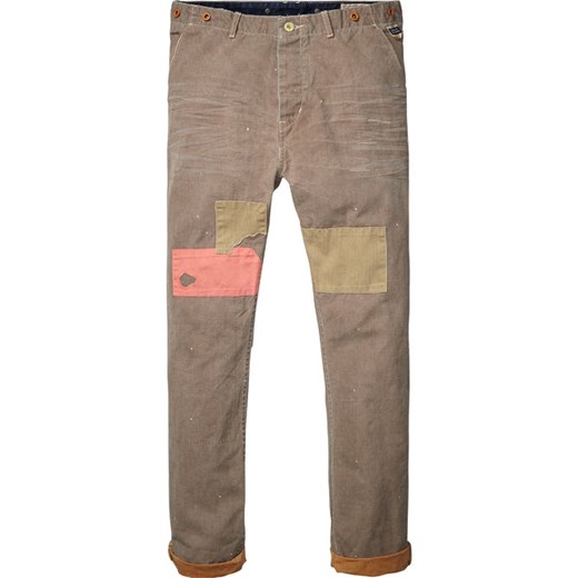 loose tapered fit pants  scotch-soda szary fit