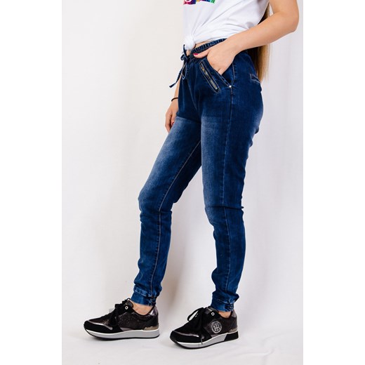 Spodnie jeansowe ze ściągaczami Olika XS wyprzedaż olika.com.pl