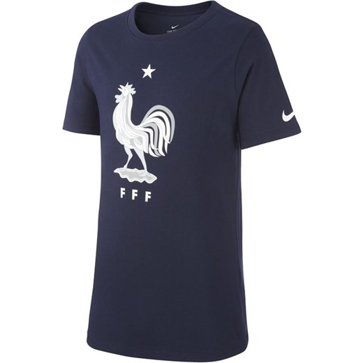 Niebieski t-shirt chłopięce Nike z krótkim rękawem