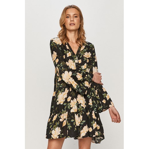 Sukienka ONLY w kwiaty z długimi rękawami mini z wiskozy 