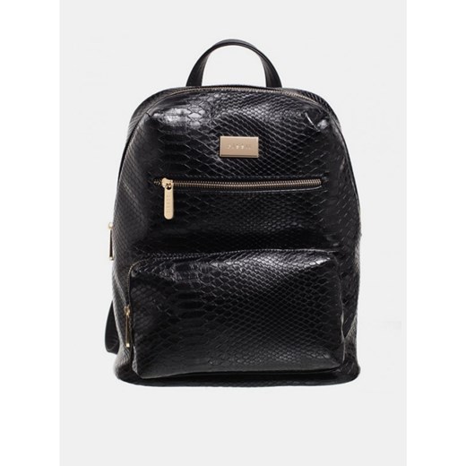 Black backpack with crocodile pattern Bessie London Bessie London One size Factcool
