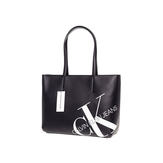 Calvin Klein shopper bag wakacyjna czarna duża 