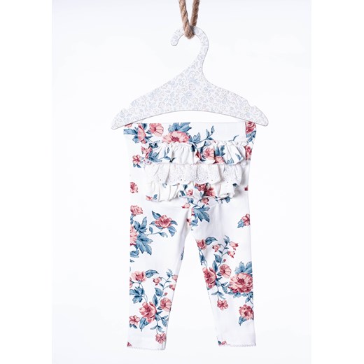 Newbie Legginsy kolor biały kwiaty Oficjalny sklep Allegro