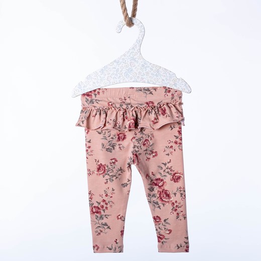 Newbie Legginsy z falbaną kolor różowy róże Oficjalny sklep Allegro