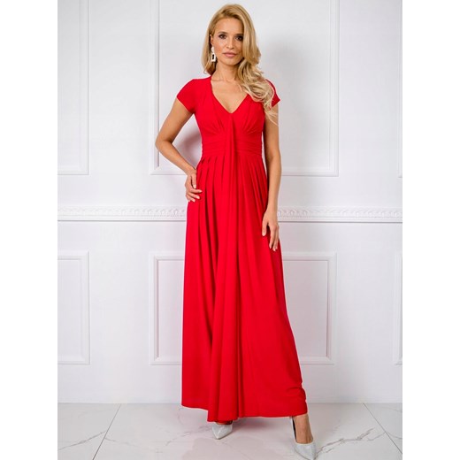 Elegancka Sukienka Maxi Czerwony ~42~ 42 Oficjalny sklep Allegro