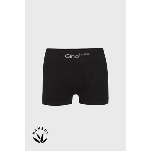 Czarne bokserki bambusowe z krótkimi nogawkami czarny Gino M/L Astratex