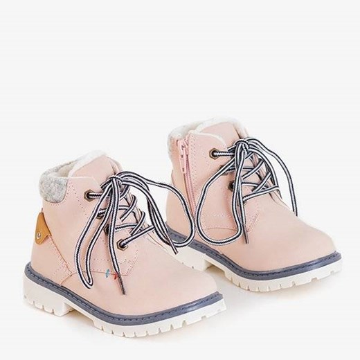 Różowe buty zimowe dziecięce Royalfashion.pl trzewiki 