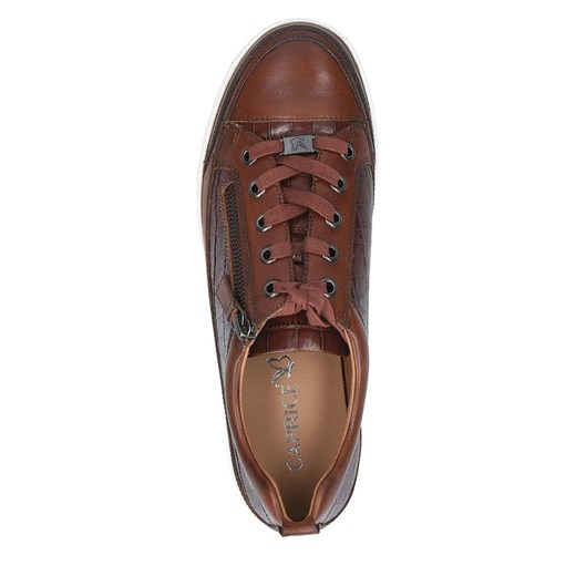 Skórzane sneakersy "Manou" w kolorze brązowym Caprice 40,5 Limango Polska