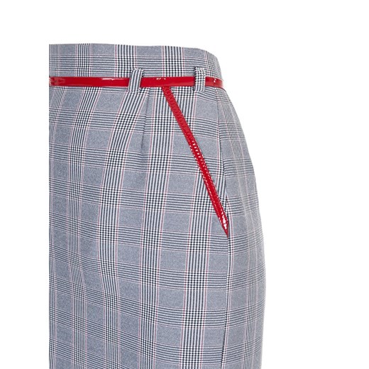 spódnica kratka z czerwonymi akcentami Classic Fashion 44 promocyjna cena sklepcdn.pl