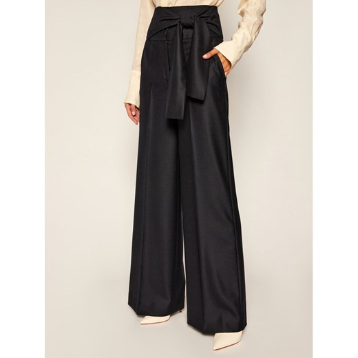 Victoria Victoria Beckham Spodnie materiałowe Tailoring 2320WTR001398A Granatowy Oversize Victoria Victoria Beckham 10 MODIVO