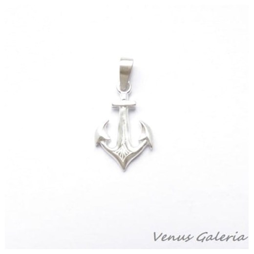 Wisiorek srebrny satynowy - nadzieja - kotwica mała Venus Galeria Venus Galeria - Magiczny Ogród Biżuterii Srebrnej