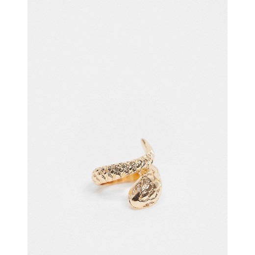 ASOS DESIGN – Pierścionek w kształcie węża w złotym kolorze M Asos Poland