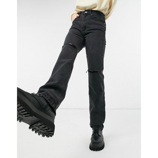 Cotton:On – Czarne luźne jeansy z prostymi nogawkami-Czarny Cotton:on 38 Asos Poland