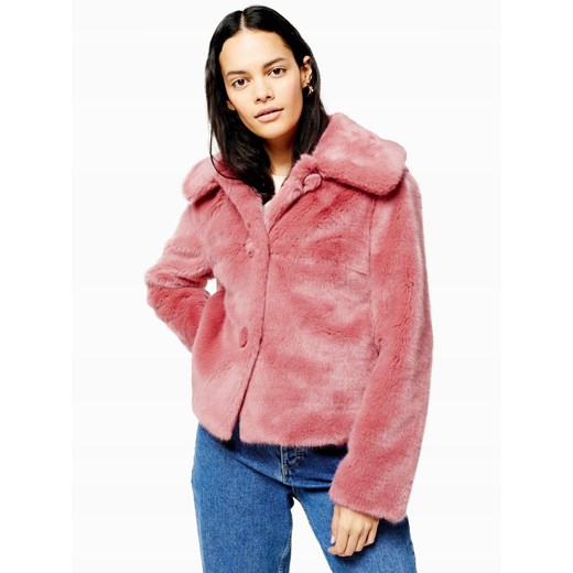 TOPSHOP KRÓTKA KURTKA ZE SZTUCZNEGO FUTRA 42 Topshop 40 wyprzedaż OFF&OFF
