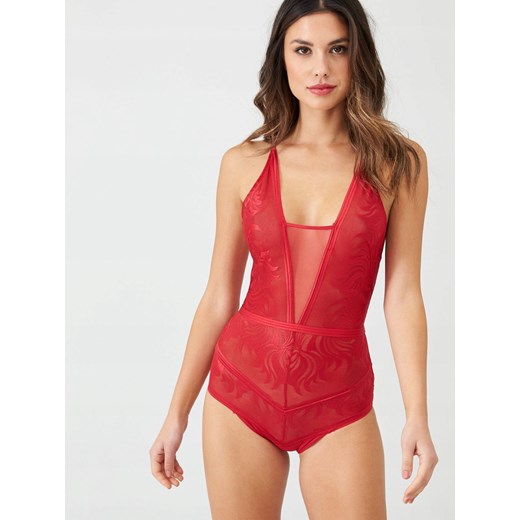 TRIUMPH CZERWONE BODY KORONKOWE L Triumph 40 okazyjna cena OFF&OFF