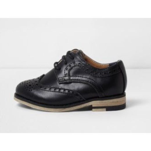 RIVER ISLAND CZARNE PÓŁBUTY CHŁOPIĘCE 30.5 River Island 30.5 OFF&OFF wyprzedaż