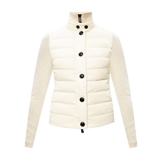 Sweter damski Moncler biały z golfem