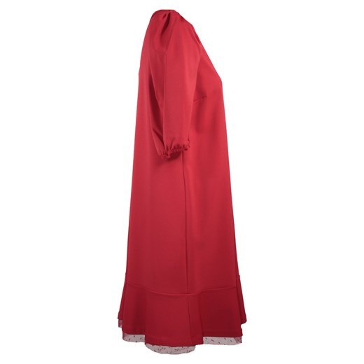 Sukienka Red Valentino z długimi rękawami z okrągłym dekoltem mini 