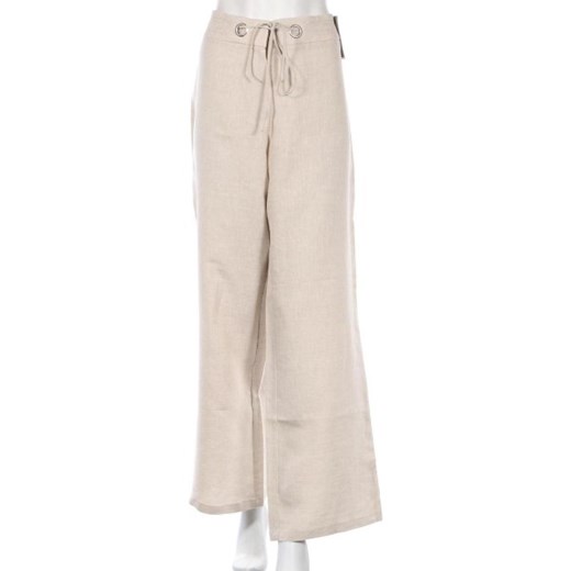 Spodnie damskie beżowe Marks & Spencer w stylu retro 