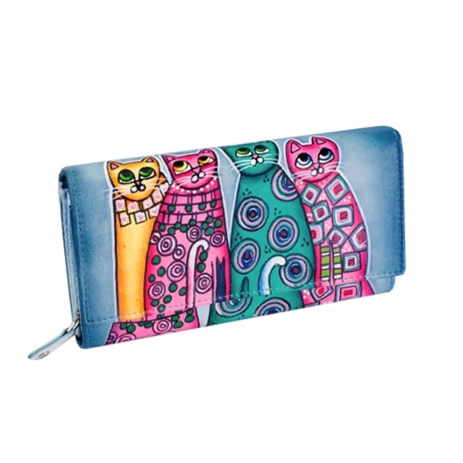 KOCHMANSKI skórzany portfel damski ręcznie malowany 4264 Kochmanski Studio Kreacji® Skorzany