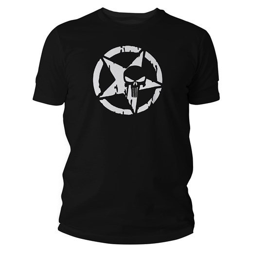 Koszulka T-Shirt TigerWood Punisher Military - czarna Tigerwood S Militaria.pl