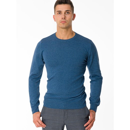 Sweter 1235B-590 niebieski M&m L promocyjna cena eLeonardo