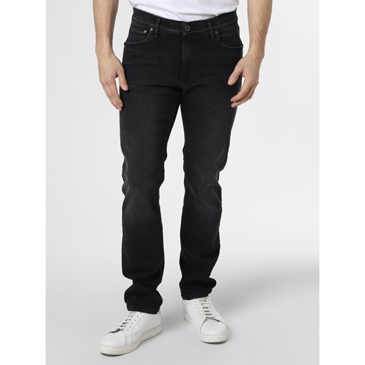 Finshley & Harding Jeansy Mężczyźni Bawełna antracytowy jednolity ze sklepu vangraaf w kategorii Jeansy męskie - zdjęcie 101372572
