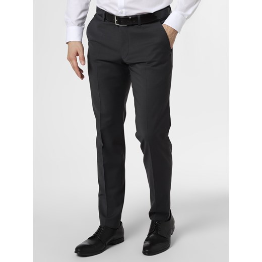 Cinque Męskie spodnie od garnituru modułowego Mężczyźni Super Slim Fit antracytowy jednolity ze sklepu vangraaf w kategorii Spodnie męskie - zdjęcie 101372610