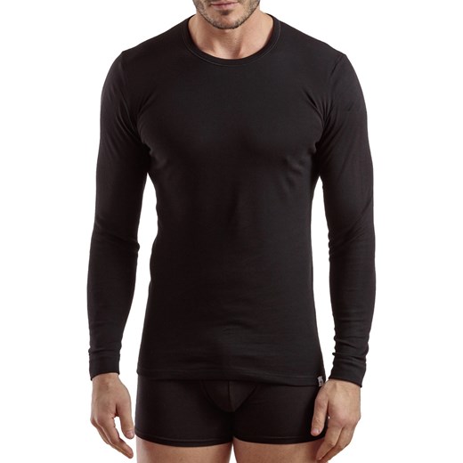 Męski T-shirt z długimi rękawami 1204 czarny czarny Enrico Coveri XXL Astratex