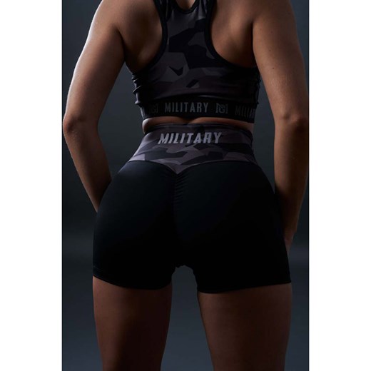 Spodenki treningowe damskie Military Gym Wear Bullet - Camo Waist/Black Military Gym Wear Spodenki męskie Military Gym Wear Nowy 