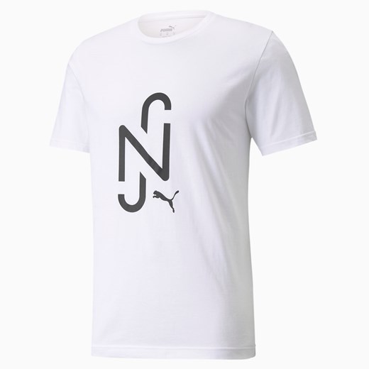 PUMA Koszulka Neymar JR Logo, Biały, Odzież Puma XXL PUMA EU