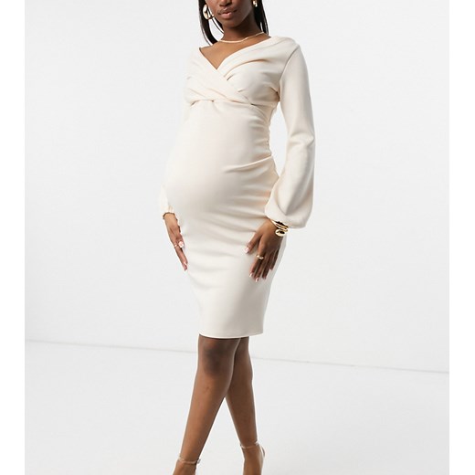 Sukienka ciążowa Blume Maternity beżowa