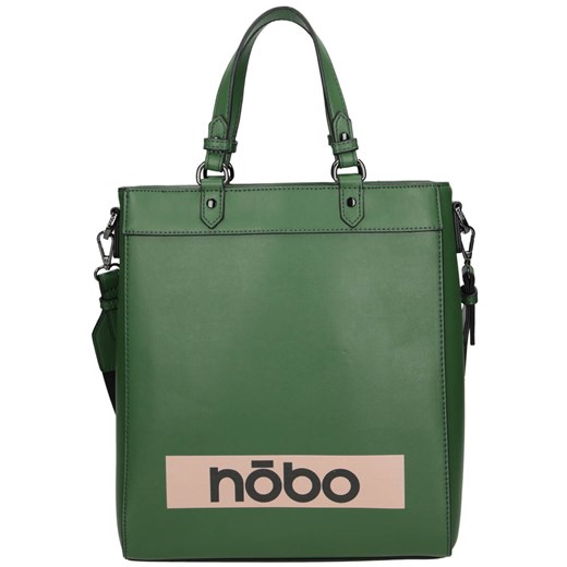 Shopper bag Nobo zielona mieszcząca a5 