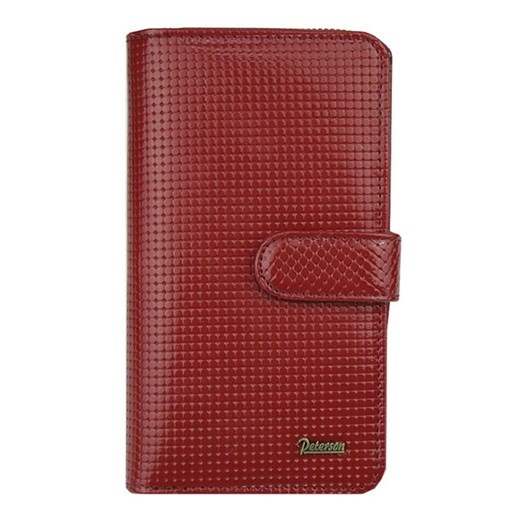 Czerwony damski portfel skórzany Peterson PD 603 Peterson Galmark promocja